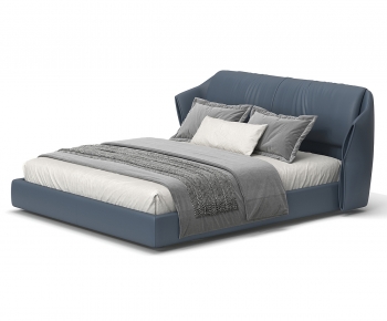 Modern Double Bed-ID:649197105
