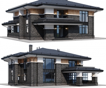 Simple European Style Detached Villa-ID:112447027