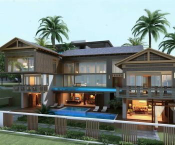 Modern Facade Element-ID:419070795