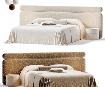 Modern Double Bed-ID:125514989