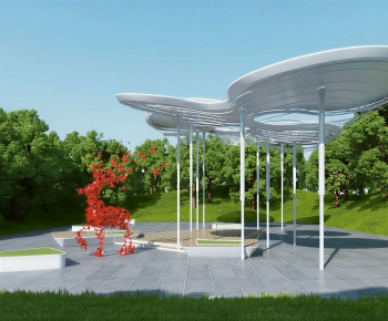 Modern Park Landscape-ID:143634086