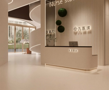 Modern Office Reception Desk-ID:663096903