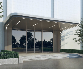 Modern Facade Element-ID:655013087