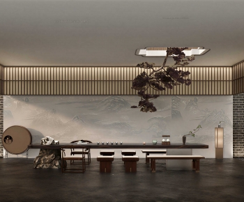 New Chinese Style Tea House-ID:280890949