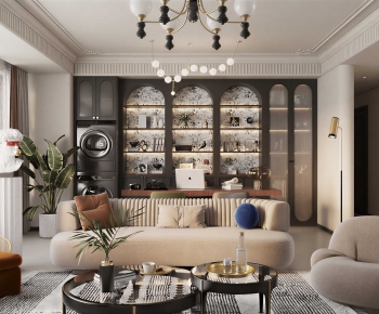 French Style A Living Room-ID:503358827