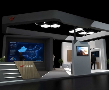 Modern Exhibition Hall-ID:251967916