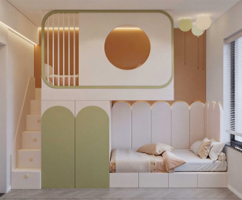 Modern Bunk Bed-ID:549998042