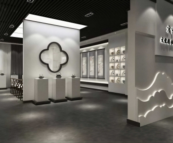 New Chinese Style Exhibition Hall-ID:913387066