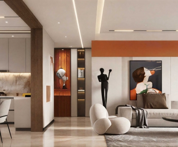 Modern A Living Room-ID:822705982