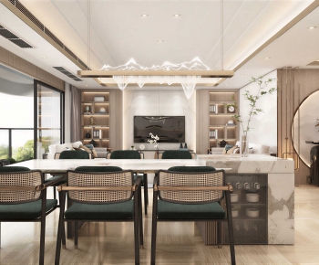 New Chinese Style Dining Room-ID:269551042