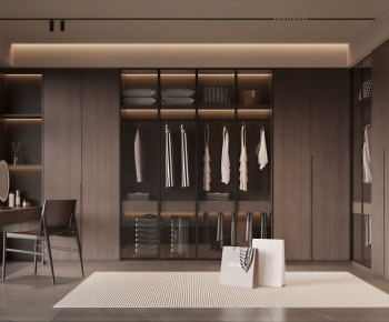 Modern Clothes Storage Area-ID:554203993
