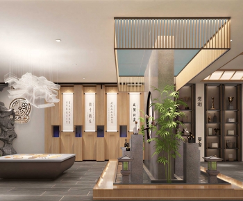 New Chinese Style Lobby Hall-ID:123373033