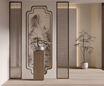 New Chinese Style Hallway-ID:993433959
