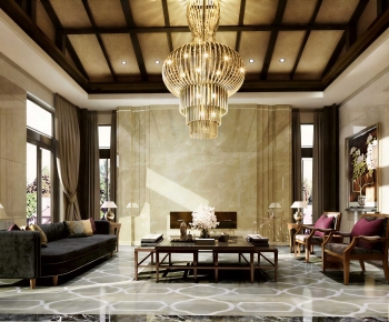 Modern A Living Room-ID:972681015