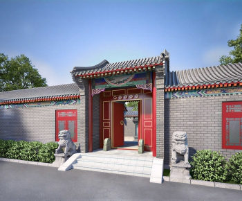 Chinese Style Facade Element-ID:771551196