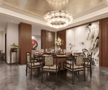 New Chinese Style Dining Room-ID:816617012