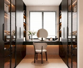 Modern Clothes Storage Area-ID:437849042