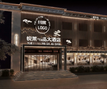New Chinese Style Facade Element-ID:375957015