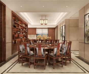 New Chinese Style Dining Room-ID:123303893