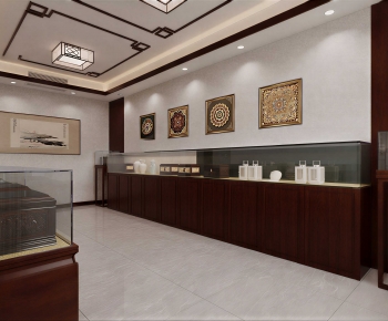 New Chinese Style Exhibition Hall-ID:530493975