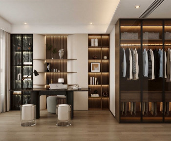 Modern Clothes Storage Area-ID:426290047