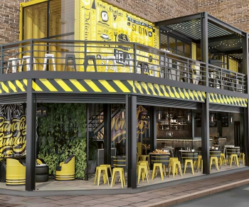 Industrial Style Appearance Of Commercial Building-ID:658618938
