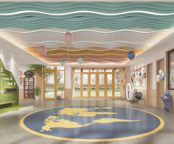 Modern Kindergarten Hall-ID:852124934
