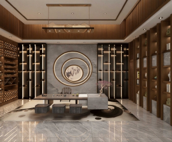 New Chinese Style Tea House-ID:164972075