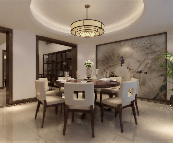 New Chinese Style Dining Room-ID:699369926