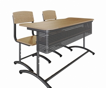 Modern Computer Desk And Chair-ID:313884021