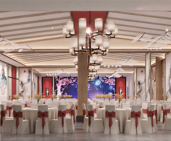 New Chinese Style Banquet Hall-ID:569480904