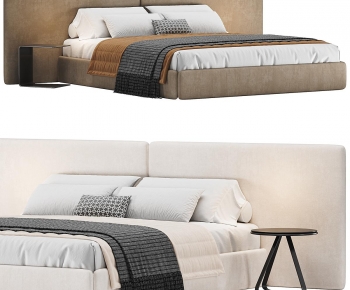 Modern Double Bed-ID:688411007