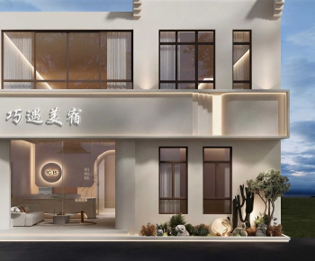 Modern Facade Element-ID:764264117