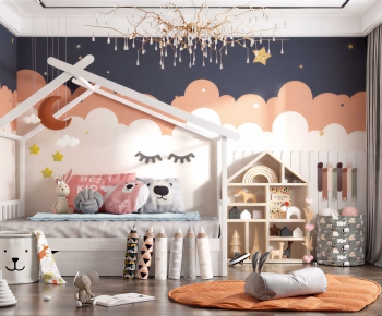 Modern Children's Room Activity Room-ID:610528959