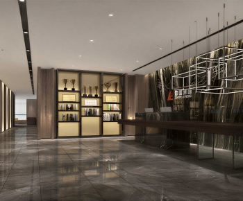 Modern Office Reception Desk-ID:837090058