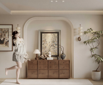 Modern Entrance Cabinet-ID:539551025
