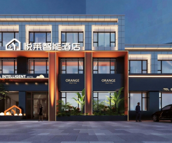 Modern Facade Element-ID:122449465