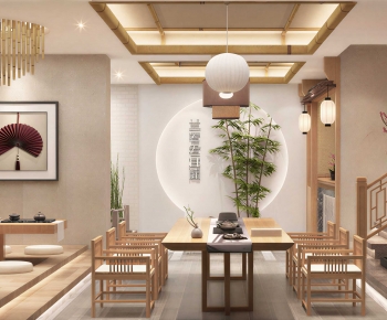 New Chinese Style Tea House-ID:554999115