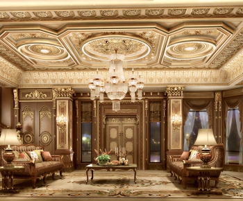 European Style A Living Room-ID:737045055