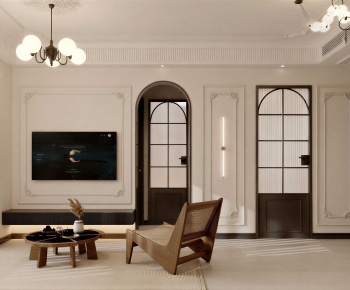Modern A Living Room-ID:901357895