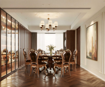American Style Dining Room-ID:627787115