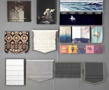 Japanese Style Roman Curtain-ID:810549325