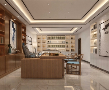 New Chinese Style Manager's Office-ID:449059969