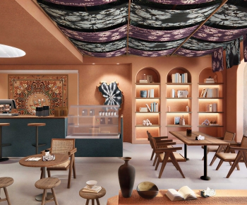 Wabi-sabi Style Dining Room-ID:969024901