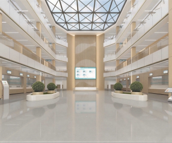 Modern Hospital Hall-ID:289055116