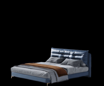 Modern Double Bed-ID:414710024