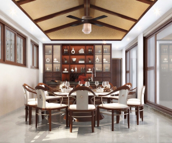 New Chinese Style Dining Room-ID:571749273