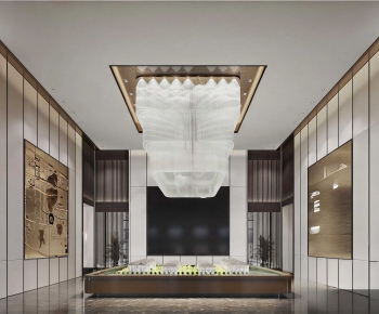 New Chinese Style Lobby Hall-ID:166034944