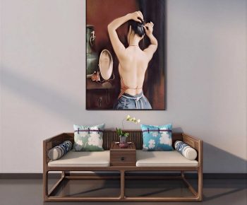 New Chinese Style A Sofa For Two-ID:285033941