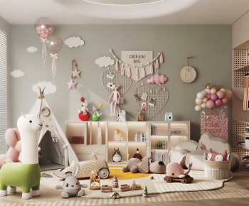 Modern Children's Room Activity Room-ID:373461018